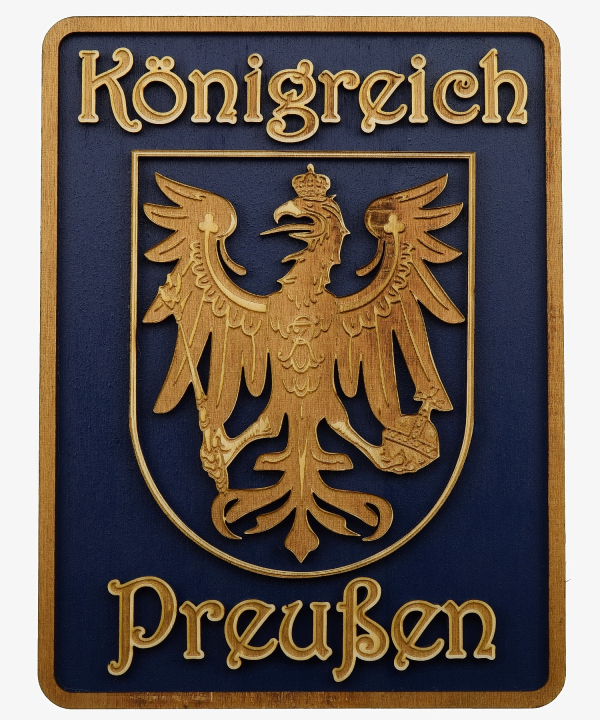 Wandbild, Preußen Königreich, Laserkraviert